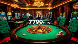 Players enjoying a thrilling game atmosphere at 789club casino, featuring roulette and poker.