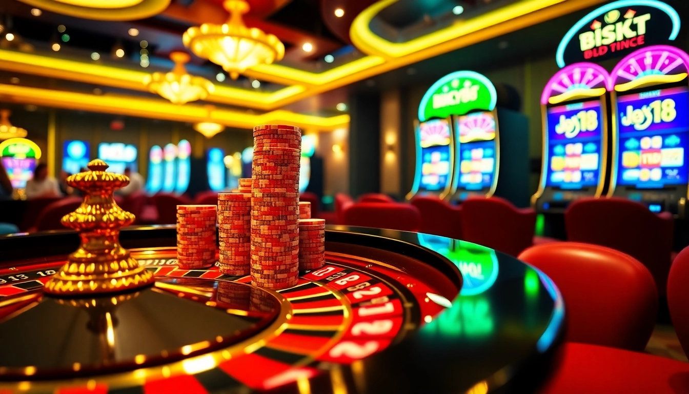 Experience the excitement of Lucky88 online gambling with vibrant casino elements.