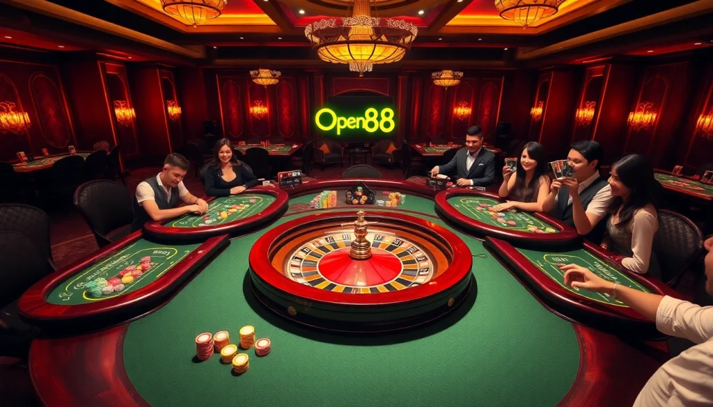 Experience the thrill of OPEN88 with vibrant casino games and enthusiastic players.