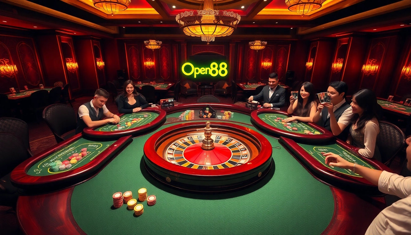Experience the thrill of OPEN88 with vibrant casino games and enthusiastic players.