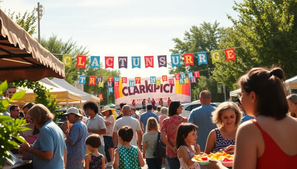 Captivating Clarksburg events gathering with diverse community enjoying activities outdoors.