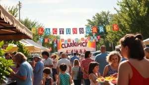 Captivating Clarksburg events gathering with diverse community enjoying activities outdoors.