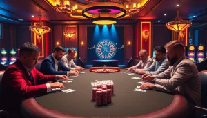 Players engaging in a high-stakes poker game at https://gg88.gold/, highlighting the excitement of casino gambling.
