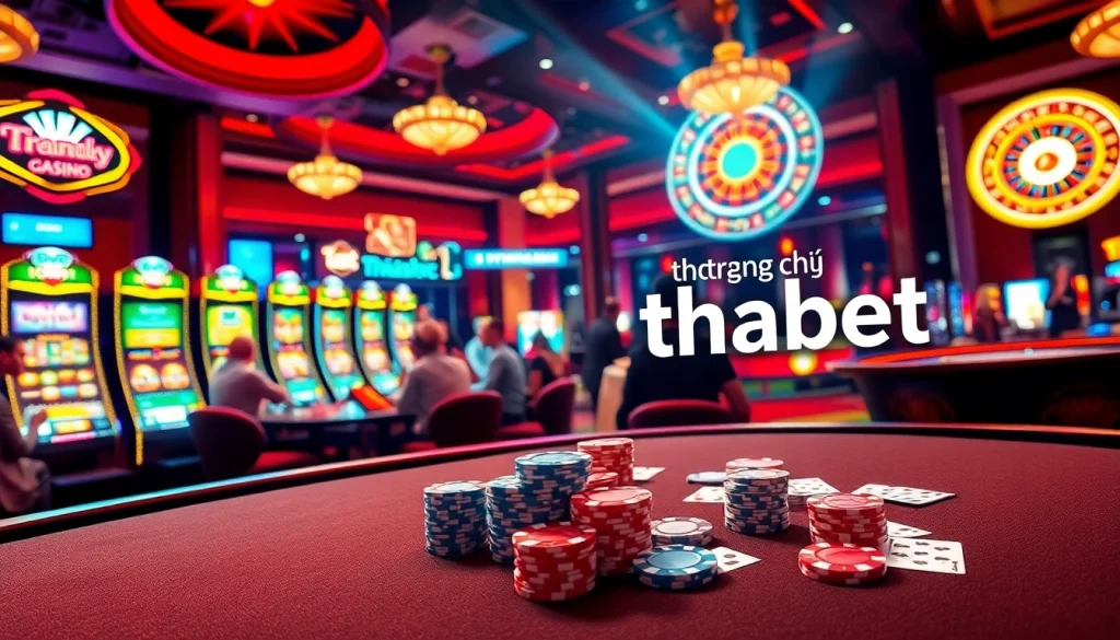 Experience the excitement of gambling at trang chủ thabet with vibrant casino games and poker action.