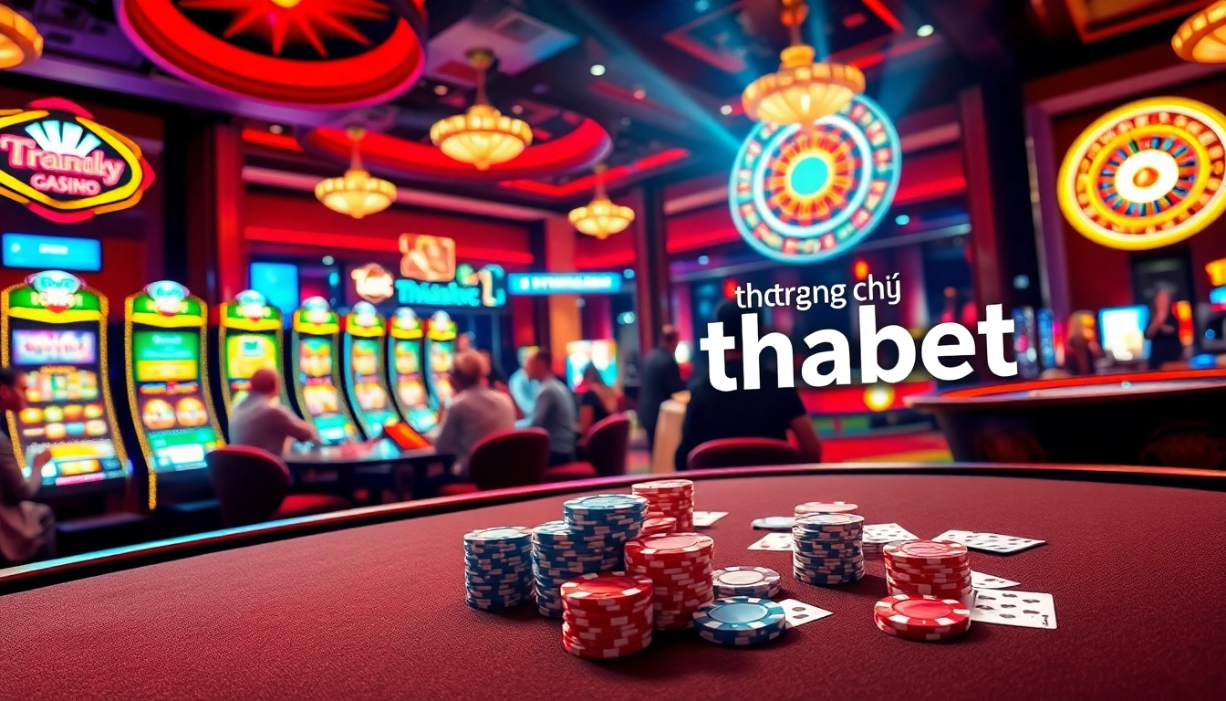 Experience the excitement of gambling at trang chủ thabet with vibrant casino games and poker action.