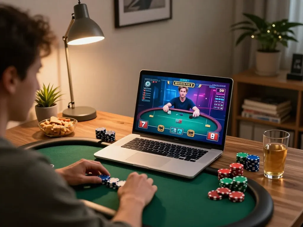 Engage in online poker at home with sunwin adding excitement to gameplay
