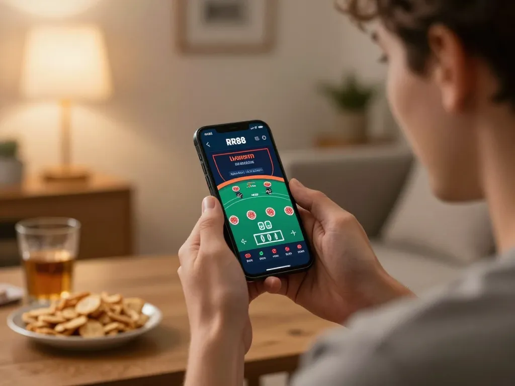 Experience the RR88 App while enjoying live blackjack at home, capturing the thrill of online gaming.