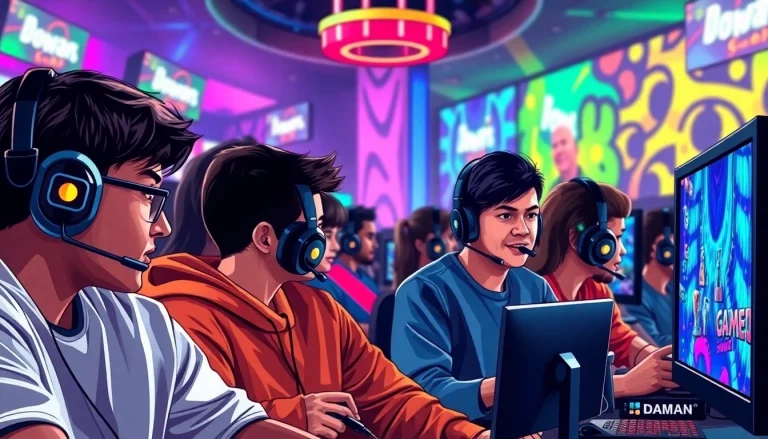 Players immersed in exciting daman games showcasing their energetic gaming experience.