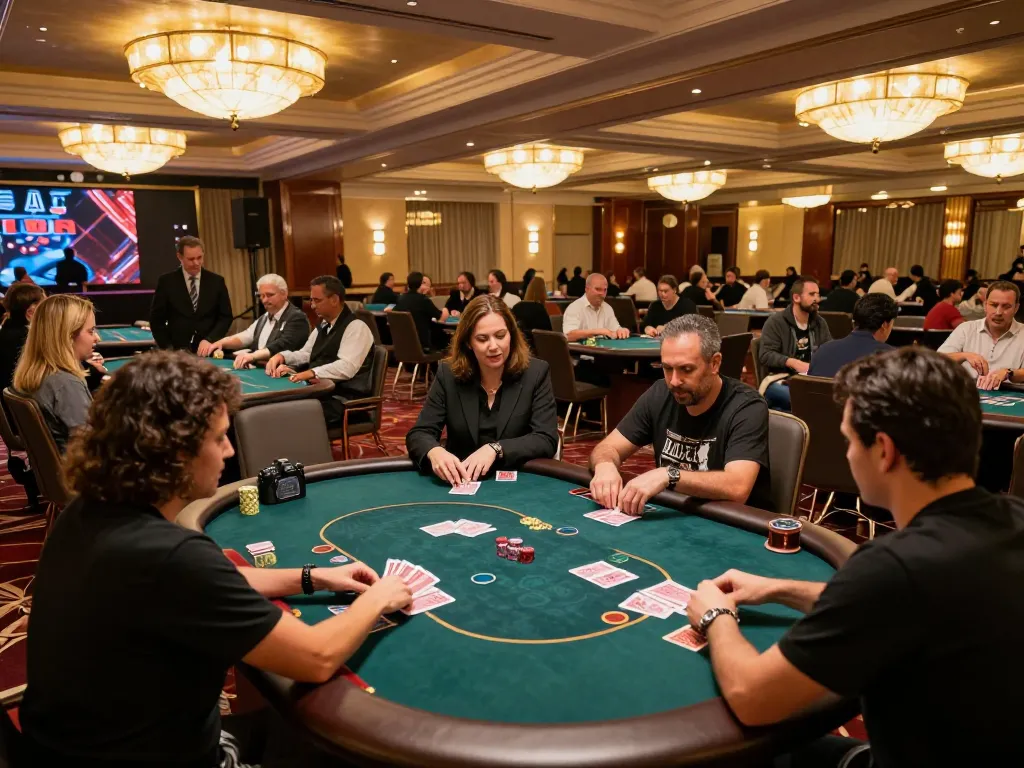 Players engaging in games at MM88PC casino, highlighting energy and excitement in a vibrant gaming atmosphere.