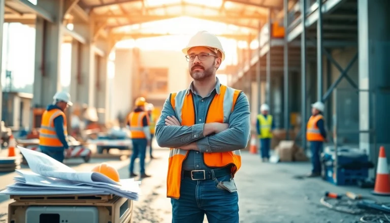 New Jersey General Contractor leading a project with construction workers and equipment on site.