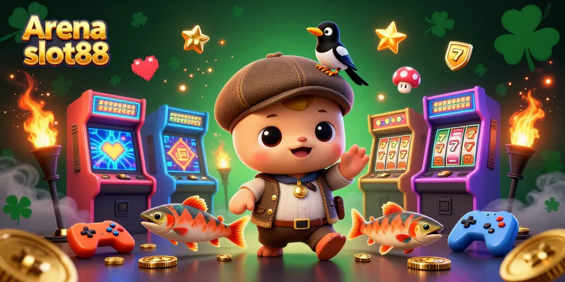 Arena slot88 menawarkan permainan slot yang menarik dengan ikon jackpot dan simbol keberuntungan.