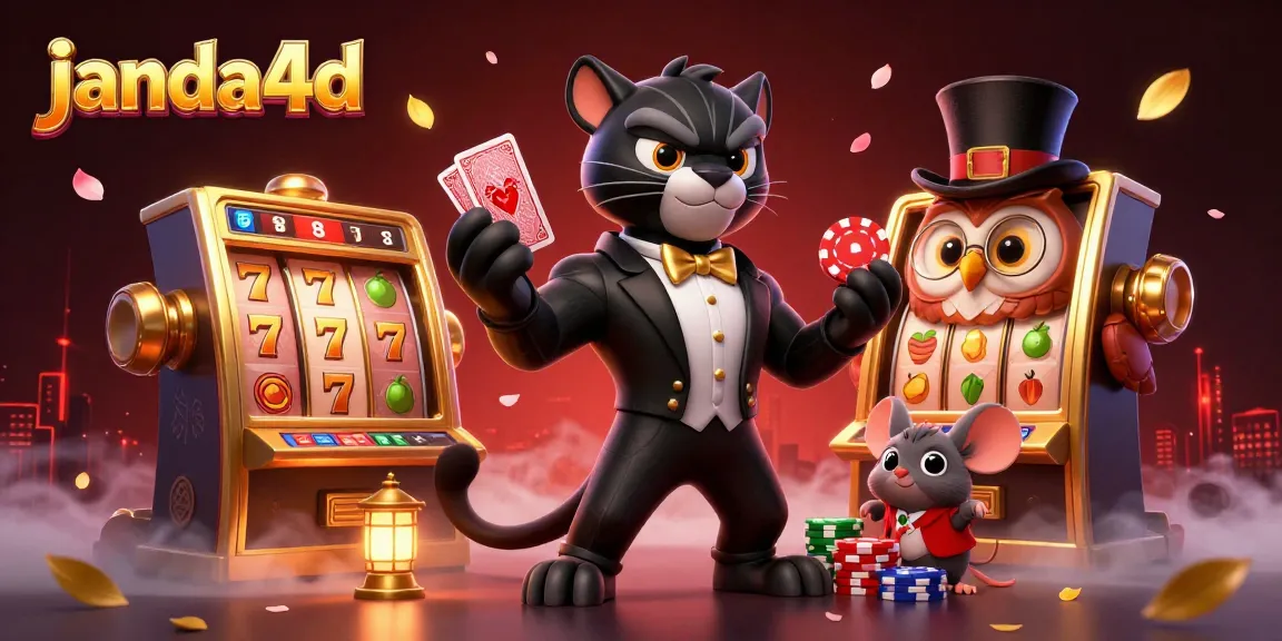 Janda4D menyajikan aksi bermain slot dengan panther dan burung hantu di antara elemen keberuntungan.