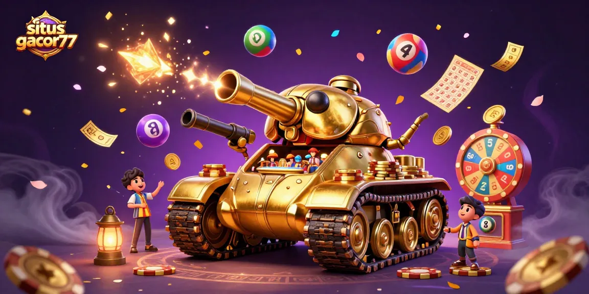 Menggali keseruan situs gacor77 dengan ilustrasi kasino mini di dalam tank koper emas