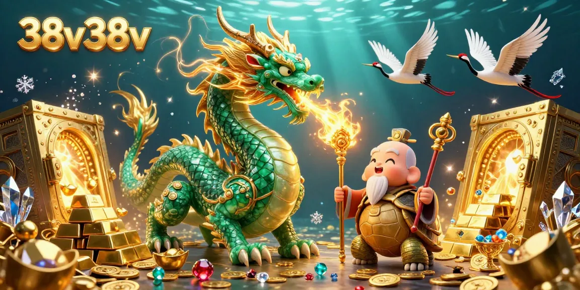 Experience the enchanting world of 38v38v casino magic with vibrant dragons and treasure!