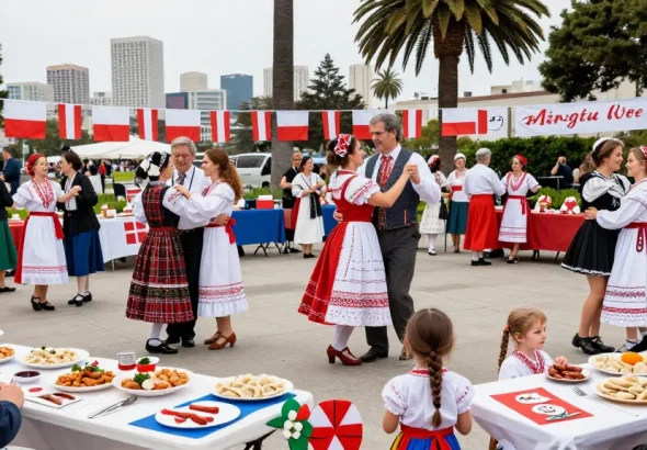 Polish community festival scene showcasing vibrant gatherings and cultural heritage, related to https://www.sfpol.com/.